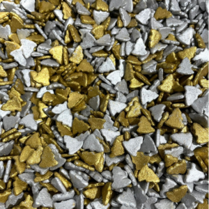 confeti pinos plata dorado 100 g
